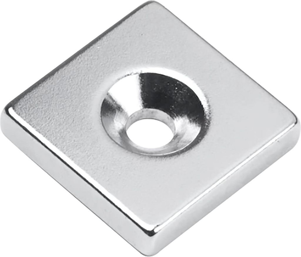 SUPERMAGNETE Quadermagnet 20x20x4mm, Haftkraft 7,5 kg Produktbild 