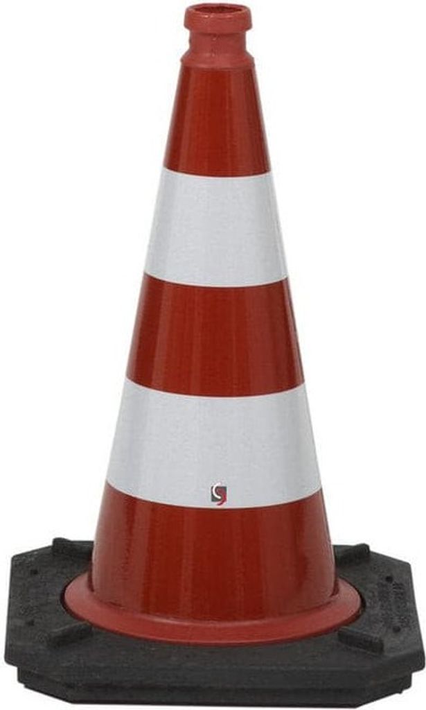 TL WEMAS Leitkegel Reflexkegel 500 mm Bast mit RA1 oder RA2/B Reflexfolie [RA1]