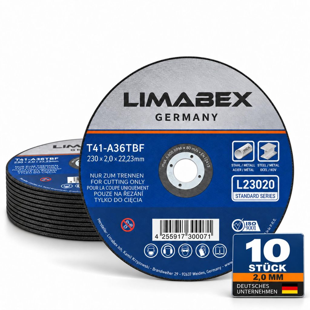 Trennscheiben 230 x 2.0 mm Metall Stahl Edelstahl INOX Produktbild 