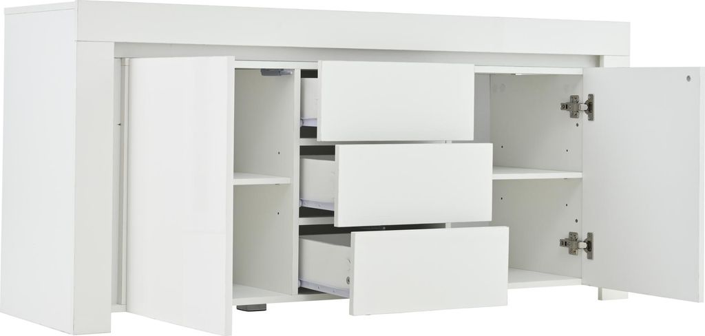 okwish Kommode Sideboard mit Hochglanz,Beistellschrank mit Produktbild 