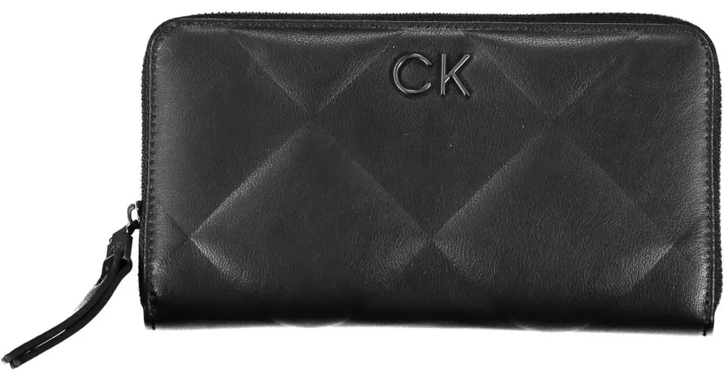 Calvin Klein K60K61077 Portefeuille Noir en Cuir Durable Premium