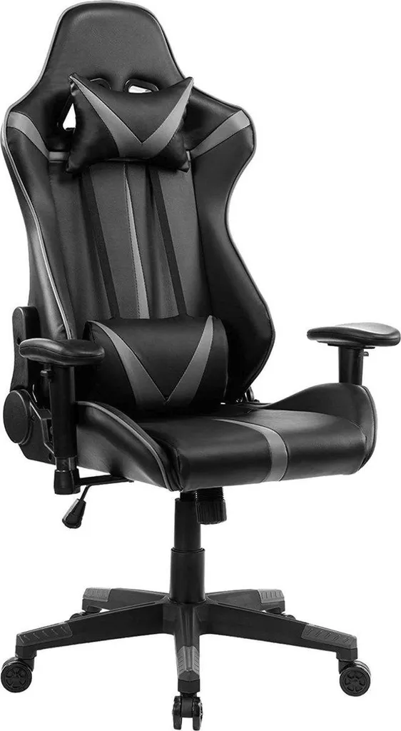 Chaise de bureau gaming ergonomique Bristol Happyment en simili cuir