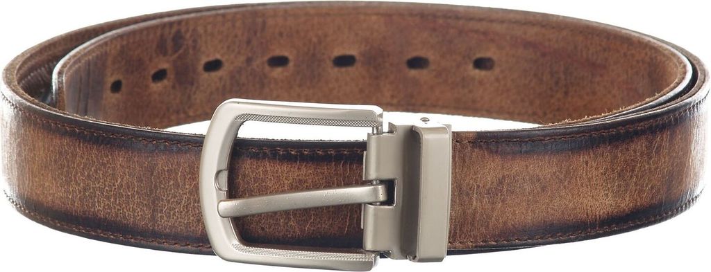 GreenLand Nature Leder Gürtel MASCU & LINE Belt W115 Brown braun