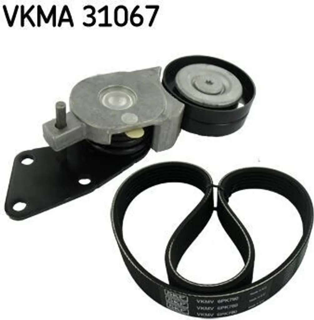 Kit courroie striée haute résistance SKF VKMA 31067 ultra durable