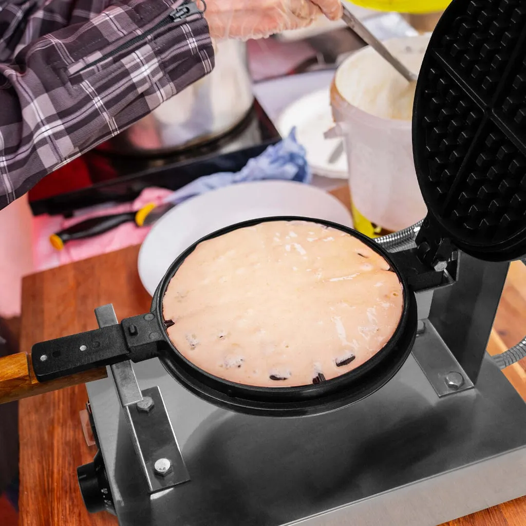 Gaufrier 1000W anti-adhésif Gastro haute performance à fonction rotative