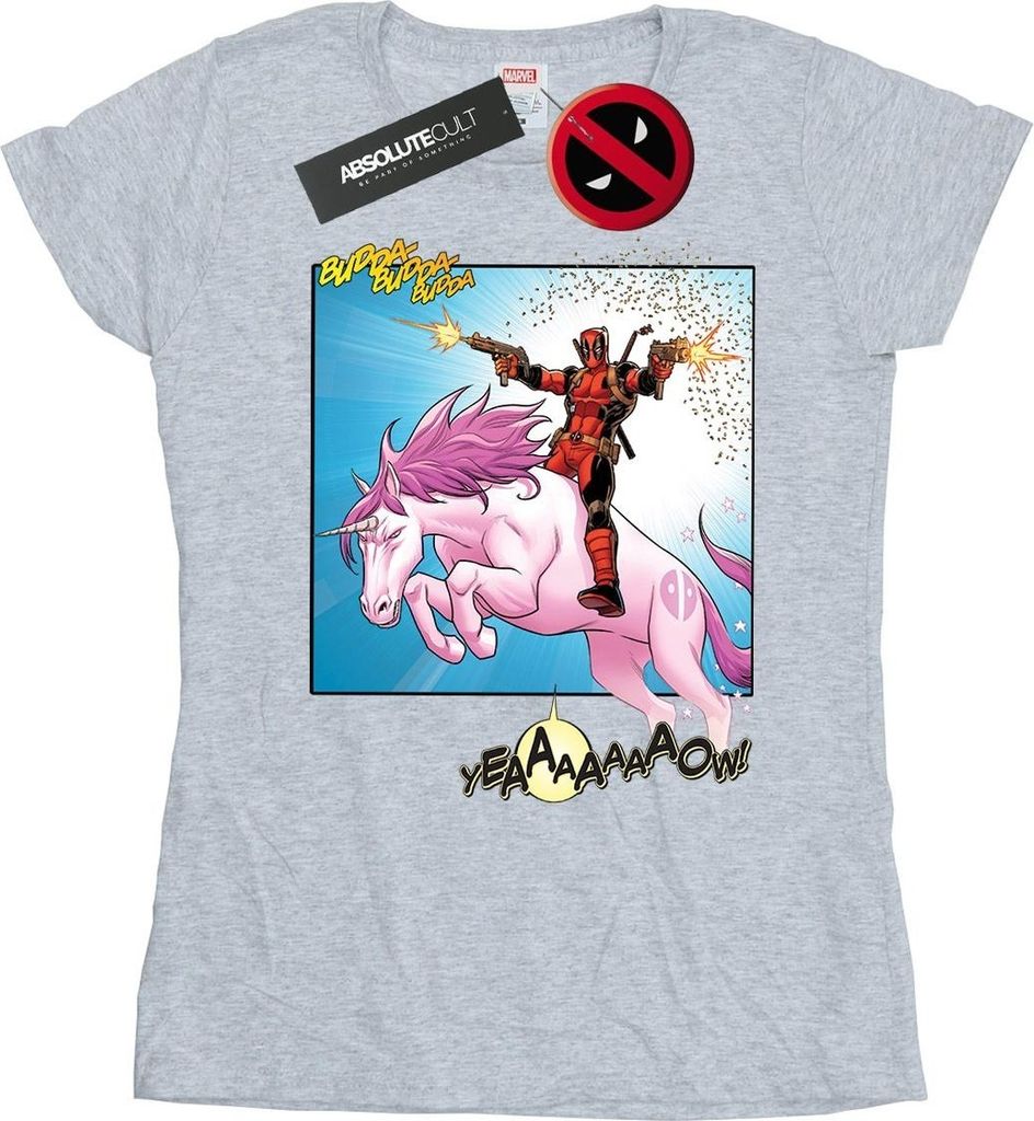 Marvel - "Hey You" T-Shirt für Damen BI18115 (L) (Grau)