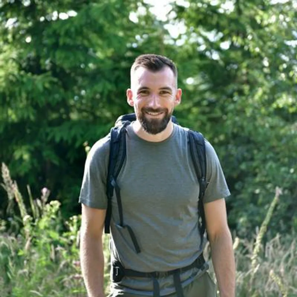 Genouillère de compression pour randonnée active - Soutien rotulien
