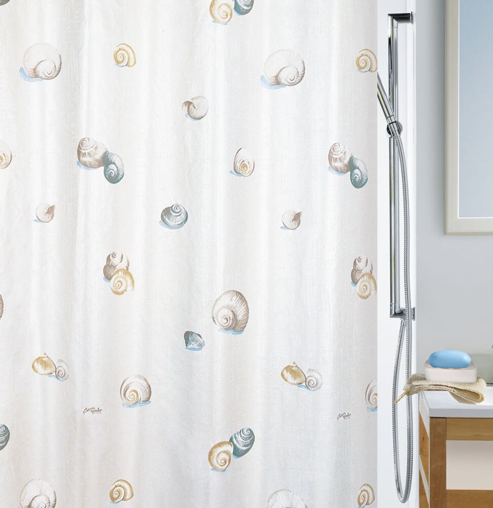 Spirella Duschvorhang Textil "Escargot", vers. Größen Größe: 240 x 180 cm