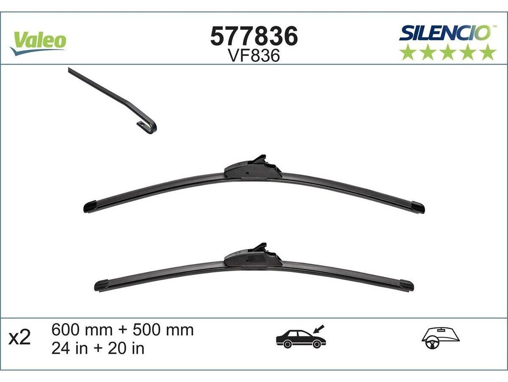 Valeo Scheibenwischer für BMW X5 X6 Land Rover Range