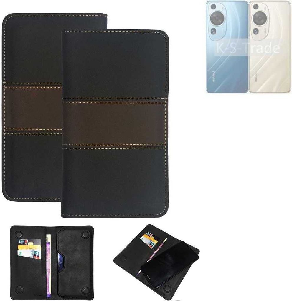 K-S-Trade Hülle Handyhülle kompatibel mit Huawei P60 Schutzhülle Walletcase Bookstyle Tasche Schutz Case Handytasche Wallet Cover Kunstleder
