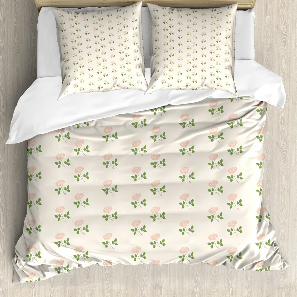 Set Copripiumino Floreale ABAKUHAUS 155x220 - Anallergico e Chic
