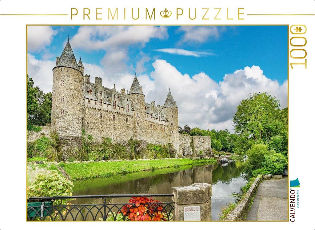 CALVENDO Puzzle Le Château de Josselin | 1000 Teile Lege-Größe 64x48cm Foto-Puzzle für glückliche Stunden