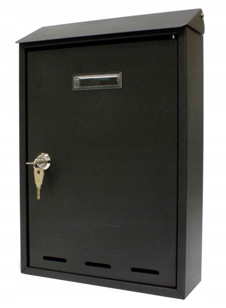 Briefkasten für Briefe, 330x220x70mm, anthrazitfarben, Produktbild 