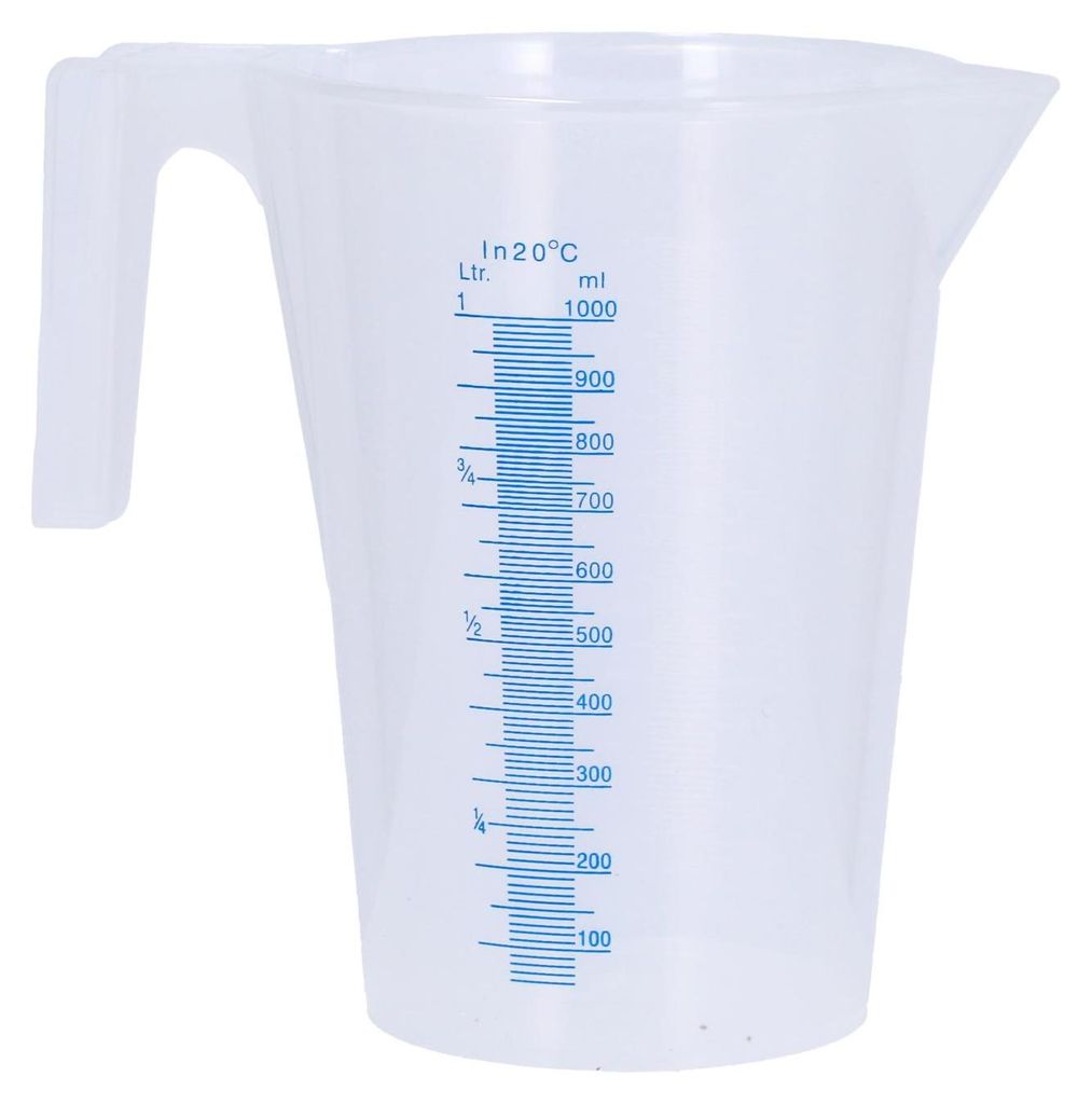 Messbecher mit Skala, transparent - 1l