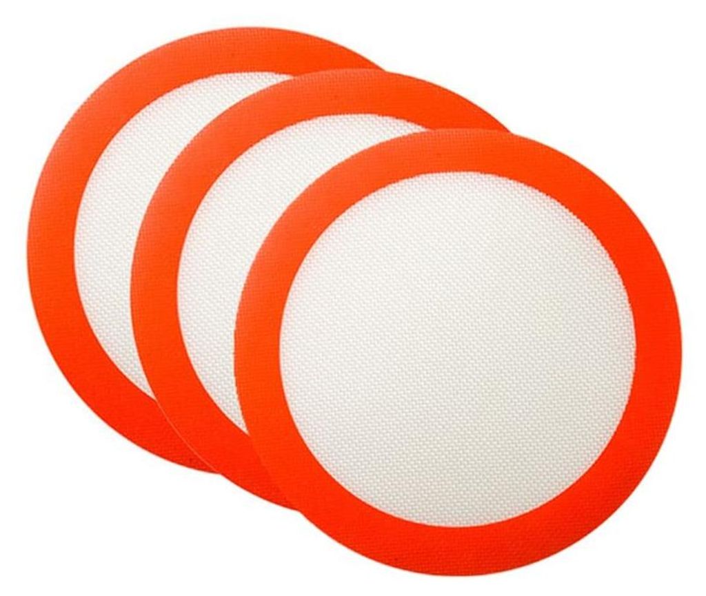 Silikon-Backmatten, 22,9 cm runde Silikonmatten, Kuchenform, antihaftbeschichtetes Silikon-Backblech, wiederverwendbar, hitzebeständig, für Kekse...