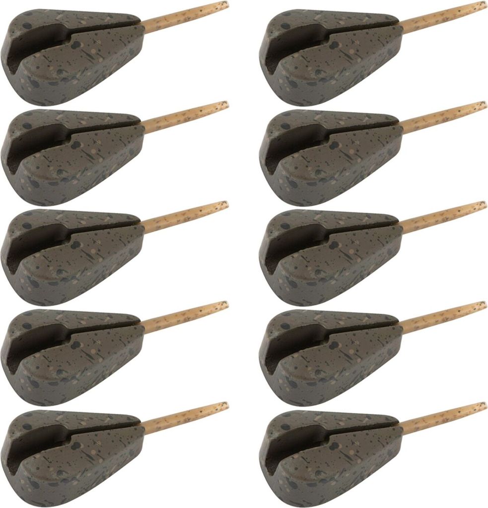Fox Edges Impact In-line Weights Camo - 10 Karpfenbleie, Gewicht:142g
