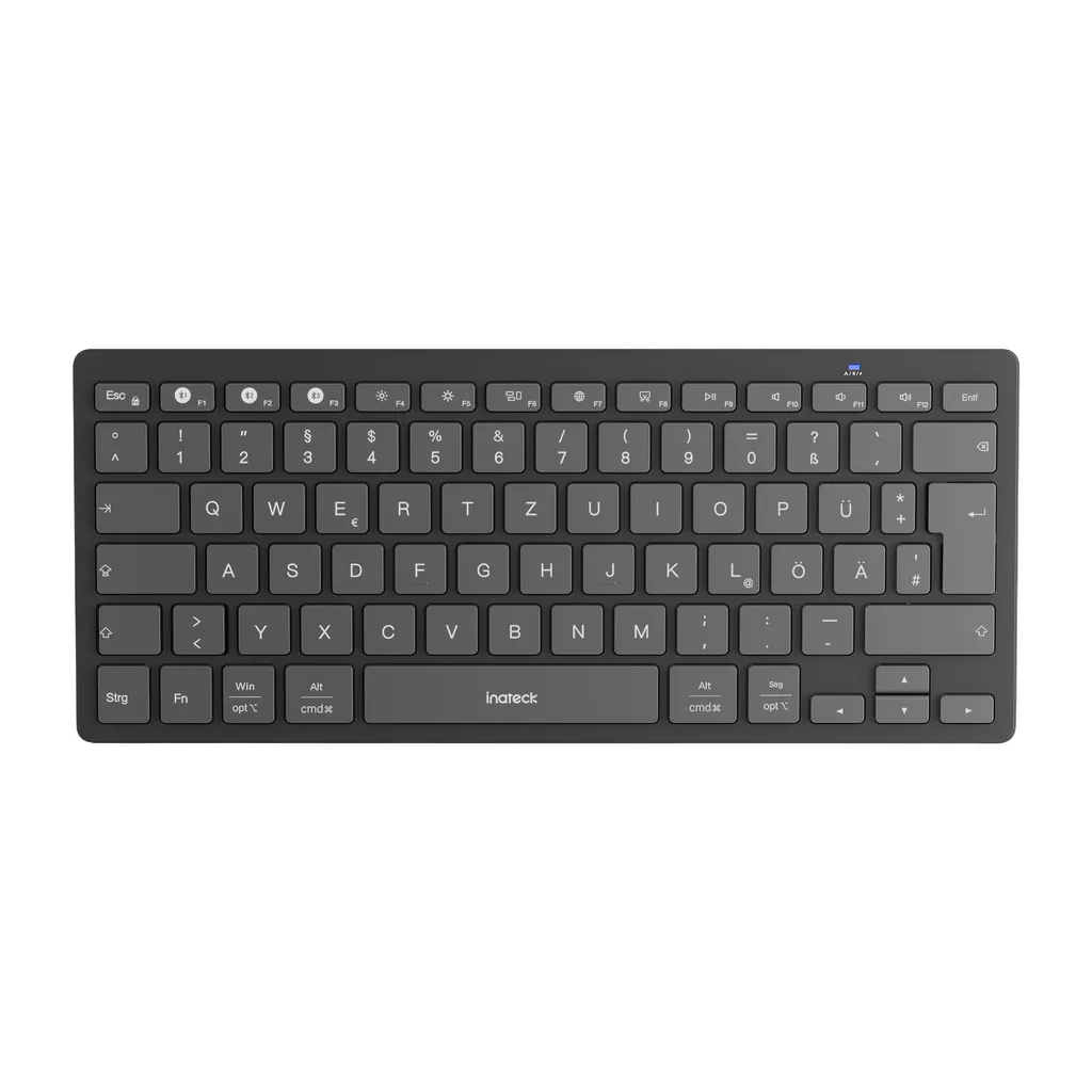 Clavier Bluetooth QWERTZ Inateck KB01003 ultra-fin et léger Gris