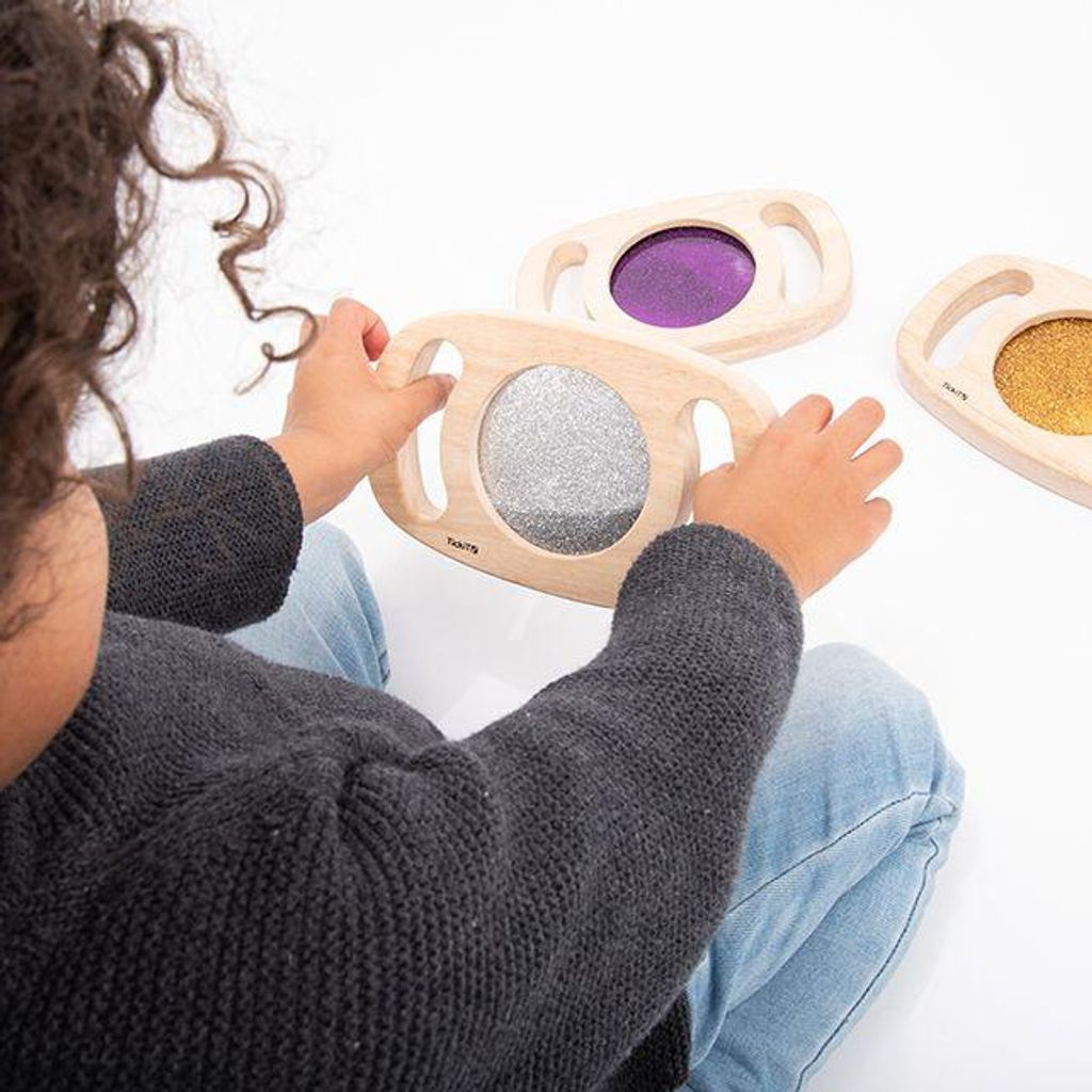 TickiT Glitzerpaneele Spielzeug Set aus 3 - Easy Hold Lernspielzeug
