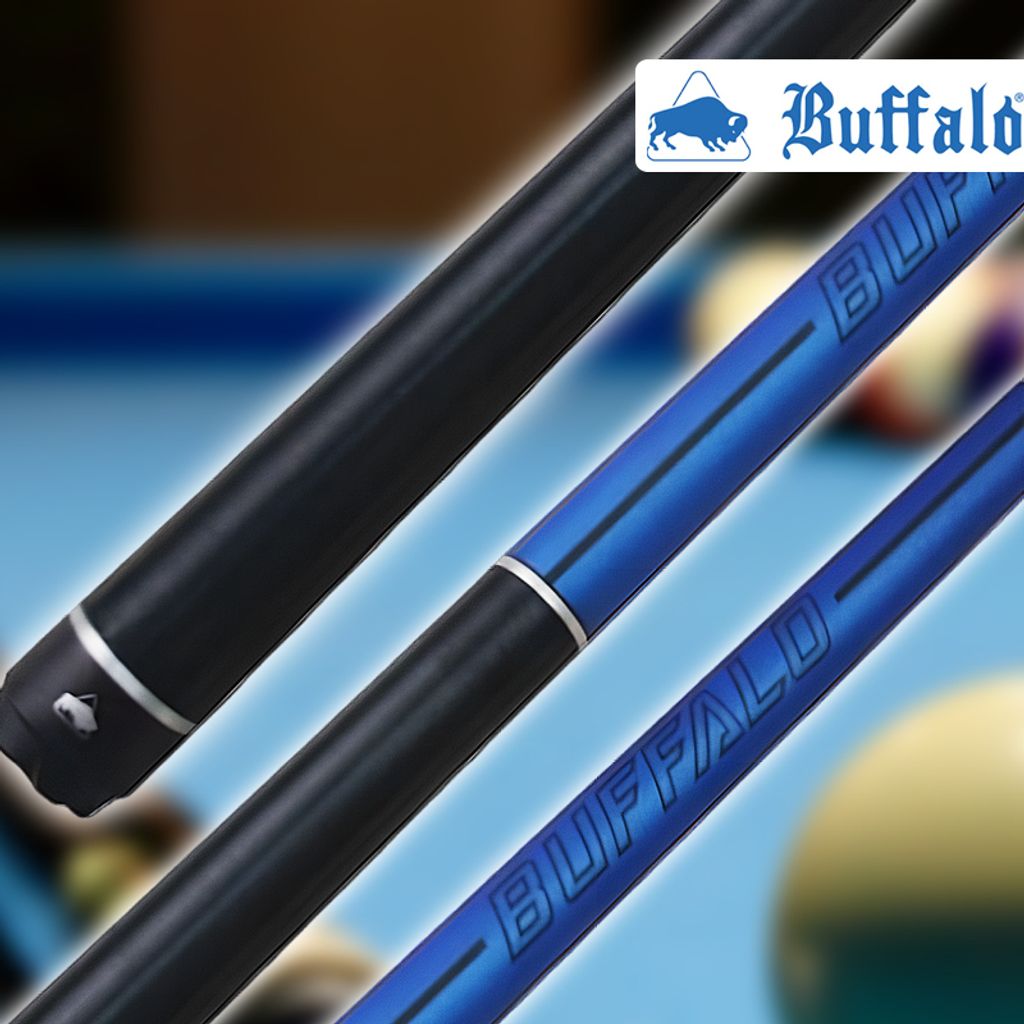 Buffalo Atlantic Blau matt Pool Billard Queue Uni-Lock Cue XTC Ferrule