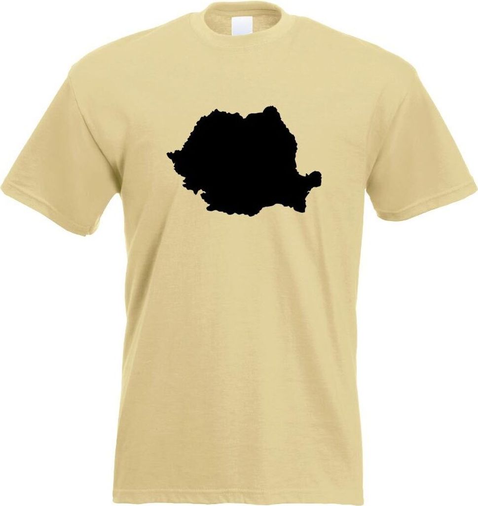 Kiwistar - T-Shirt - Khaki - Rumänien Umriss Kontur Herren Funshirt Bedruckt Design Sprüche Spruch Motive - mit Motiv Bedruckt - Funshirt Design ...