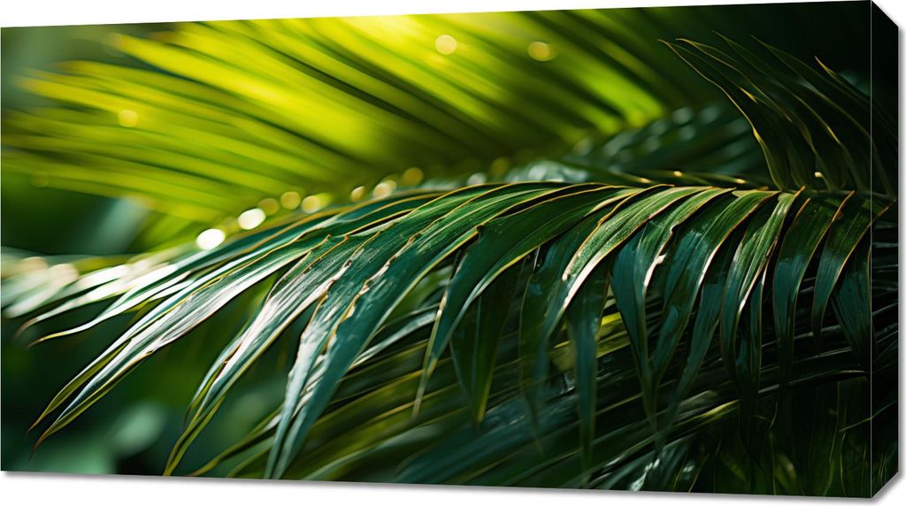 Bild 90x50cm Grüne Kondensation