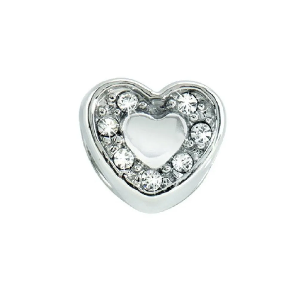Pendentif Goutte Cœur Cristaux SCZ126 - Collier Acier Inoxydable Élégant