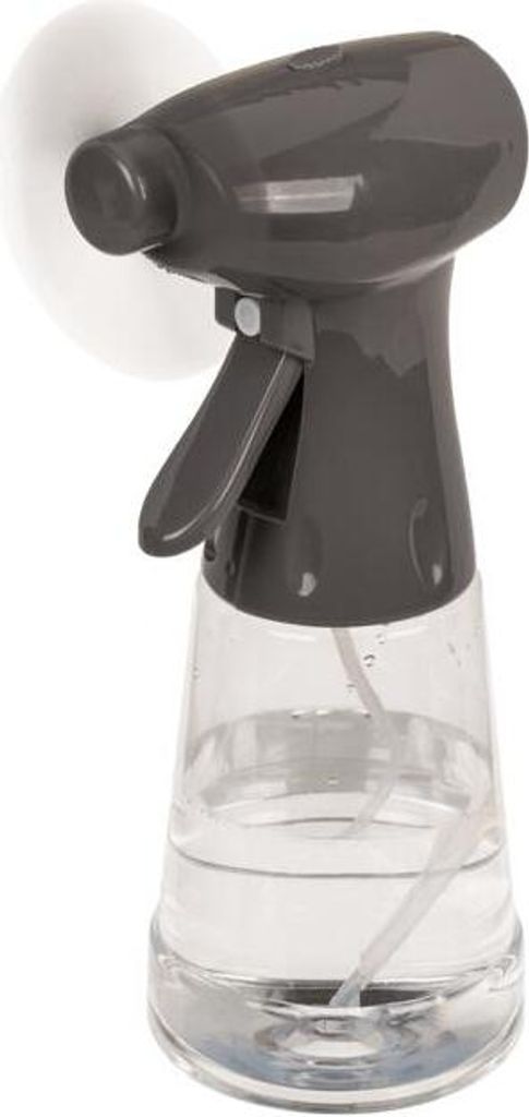 A spray bottle filled with liquid.