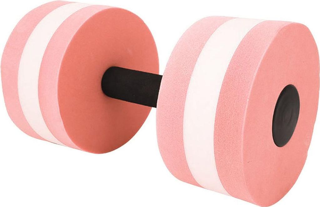 Öko -Friendly -Rundness -Schaumwasser schwimmend Hantel -Fitnessausrüstung (rosa weiß)