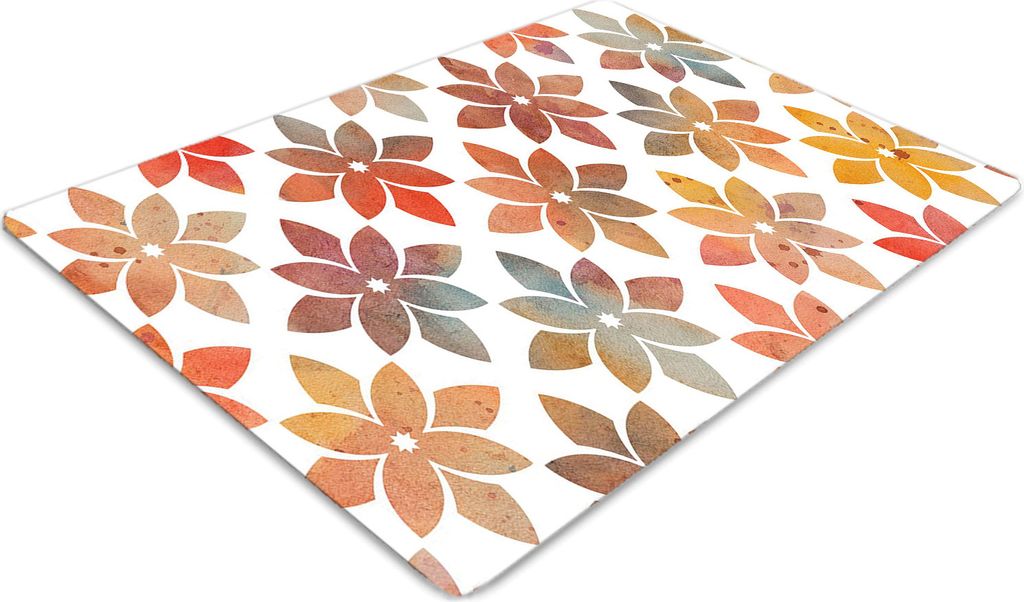 Stuhlunterlage Bürostuhlunterlage 120 cm x 90 cm Bodenmatte Bürostuhlunterlage - Blumenmuster