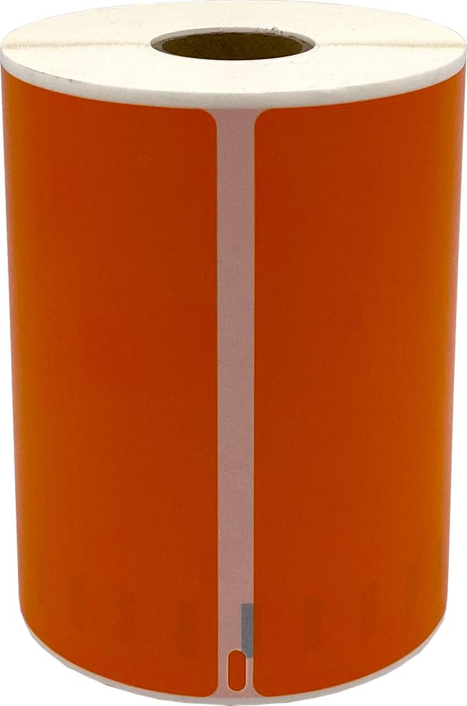 DULA Etiketten - Kompatibel mit Dymo Compatible labels - Oranje - S0904980 - Grote verzendetiketten - 1 rol - 104 x 159 mm - 220 labels per rol
