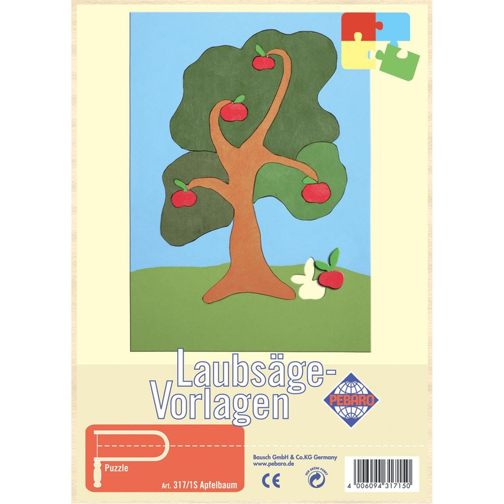 PEBARO Laubsägevorlage Apfelbaum, Puzzle
