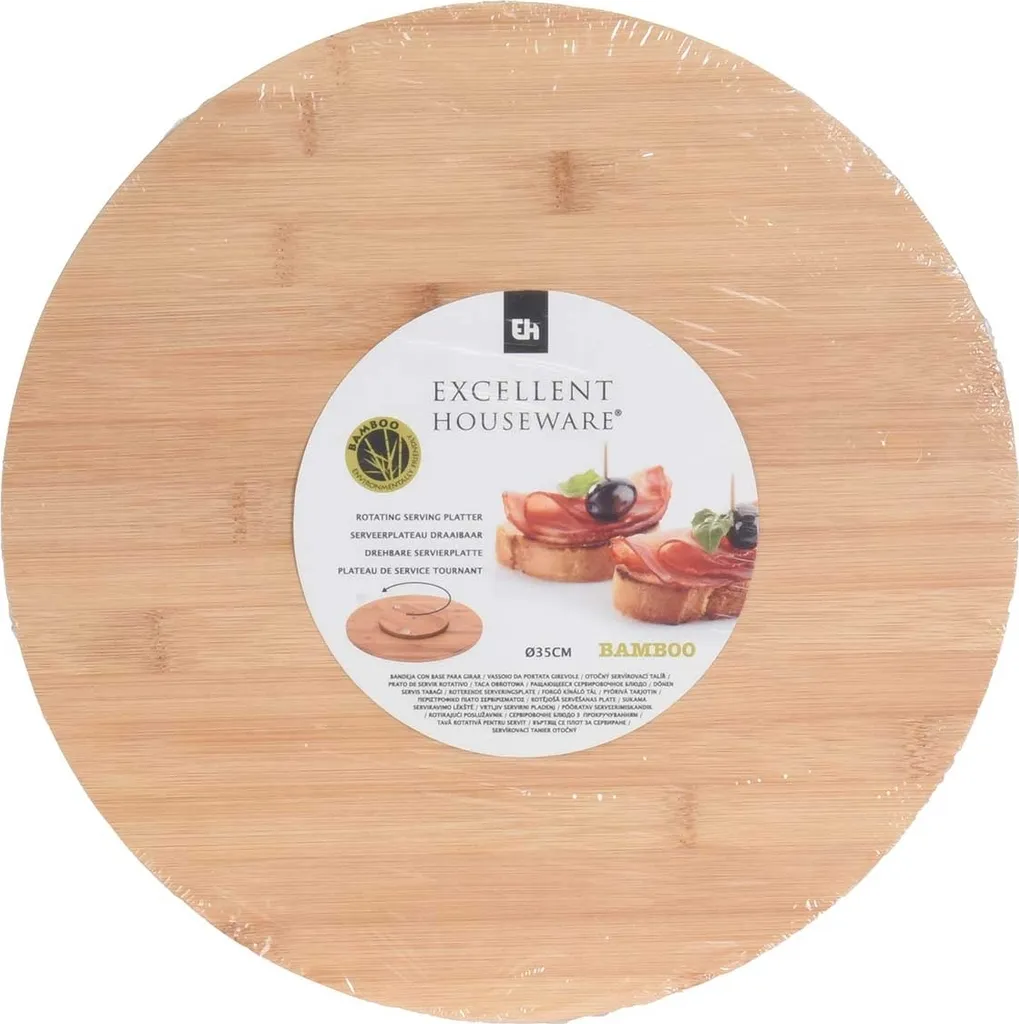 Plateau de service rotatif 35 cm pour présenter vos fromages et tapas - 14