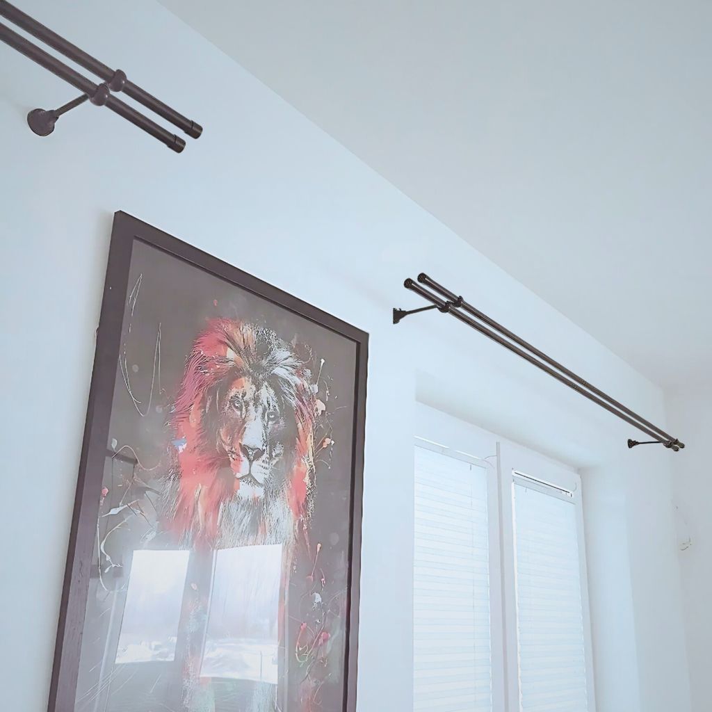 Voppi Gardinenstange Moderi 2-läufig 220 cm 19+19 mm