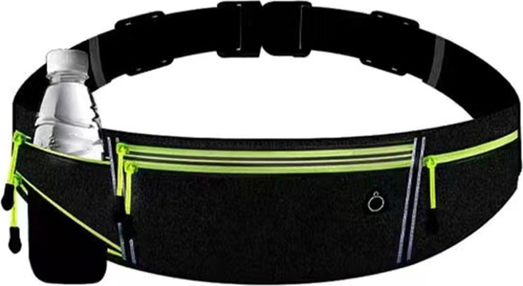 Sport-Gürteltasche für Damen mit Wasserflaschenhalter, doppellagige Taschen, große Kapazität, wasserdichte Hüfttasche mit verstellbarem Gurt, ...