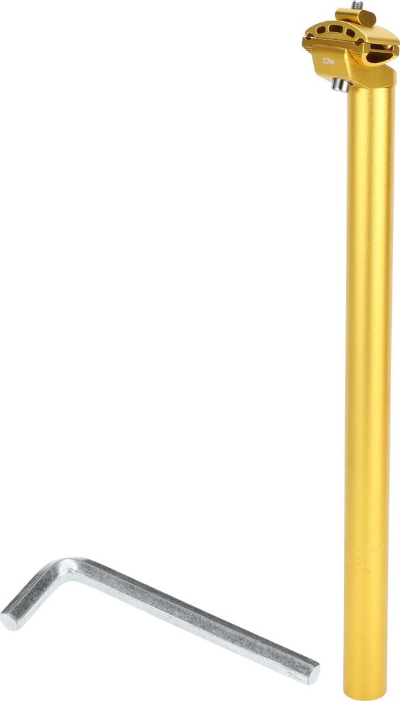 Universeller Fahrradsattelstš¹tzen-Fahrradsattelstš¹tzenrohr 30,9x450mm Extra lang Einstellbarer Winkel Aluminiumlegierung Goldton 1 Satz