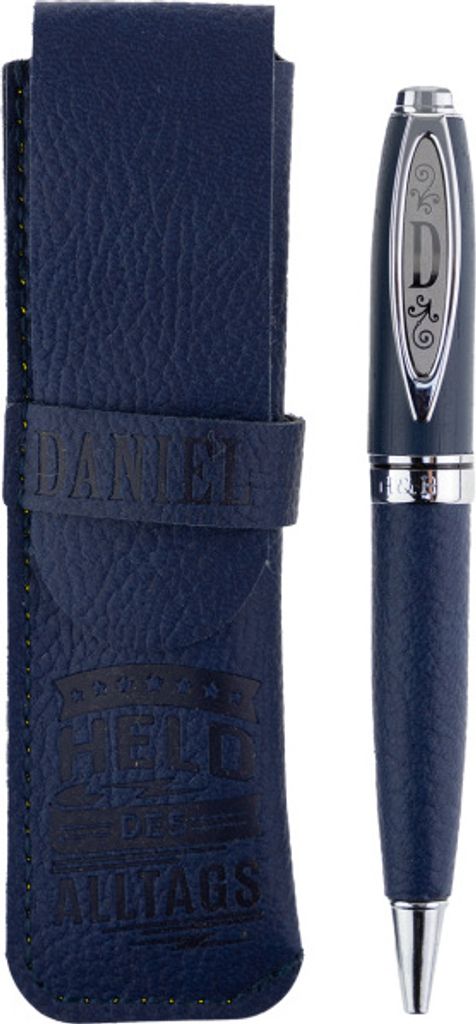 History & Heraldry Bamboo Persönlicher und individueller Kuli Kugelschreiber Stift mit Namen und Spruch Personalisiertes Etui Monogramm-Design per...