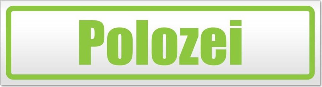 Polozei Magnetschild Schild magnetisch