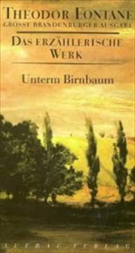Comprendre le Classique Unterm Birnbaum Theodor Fontane Version Claire