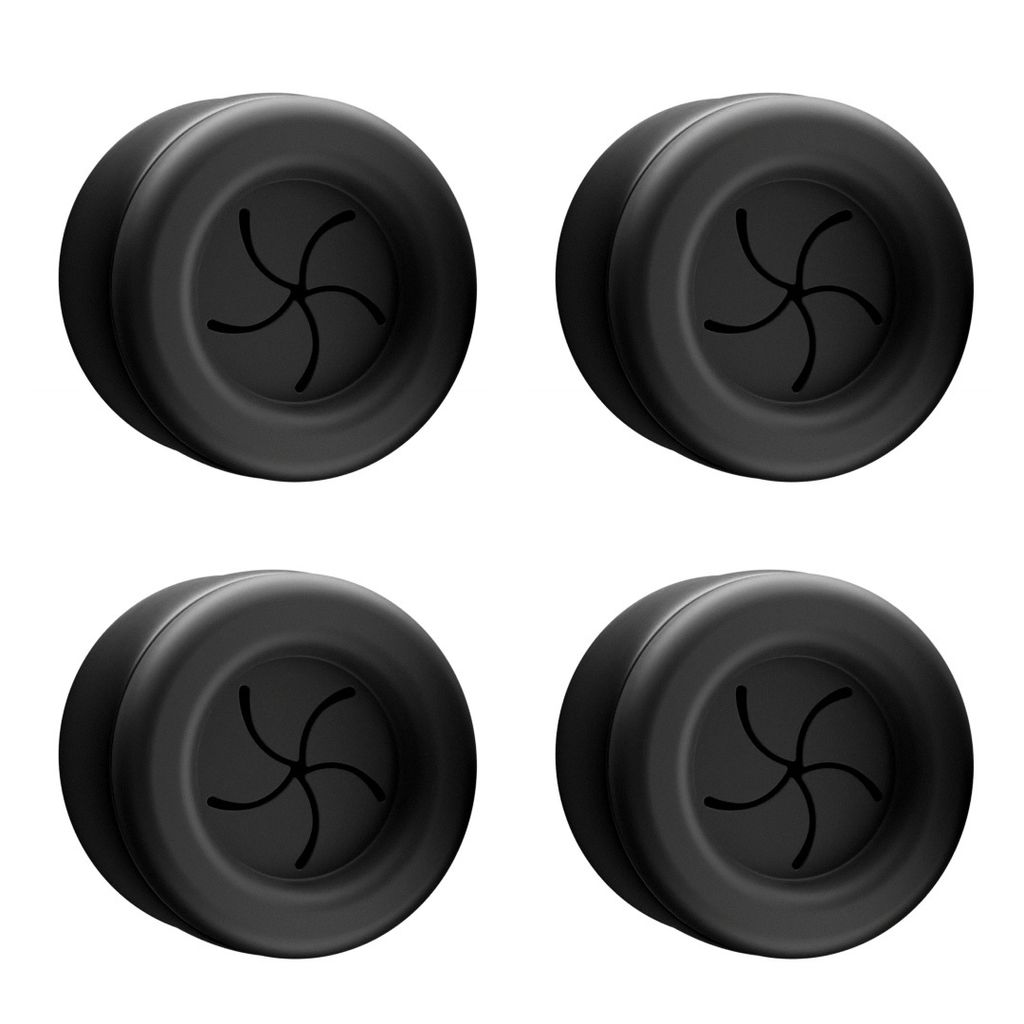 Set di 4 portasciugamani in acciaio inox, nero opaco, Immagine del prodotto 