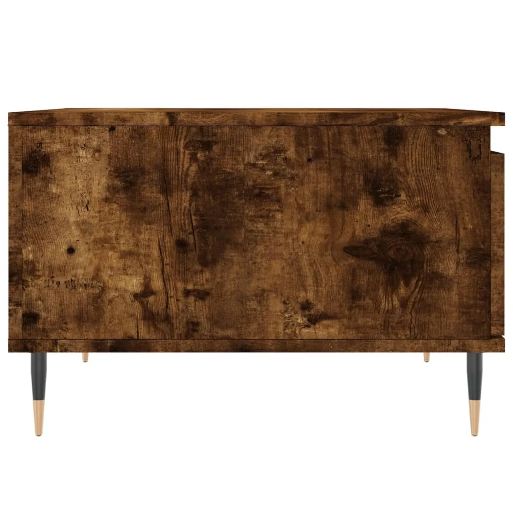 Tavolino Rovere Fumé 55x55 - Elegante Mobile Soggiorno Effetto Legno - 7