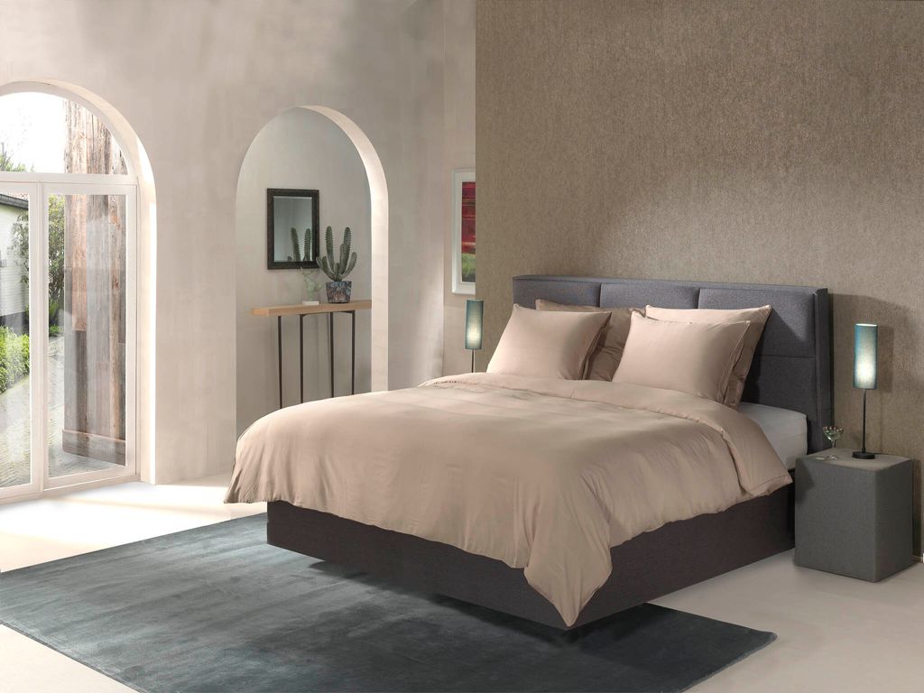 Yellow Bamboo Dbo 200 Desert Sand Bettwäsche 1 x Bettbezug 200x220 + 2 x Kopfkissenbezug 70x60 Desert-Sand Uni natur