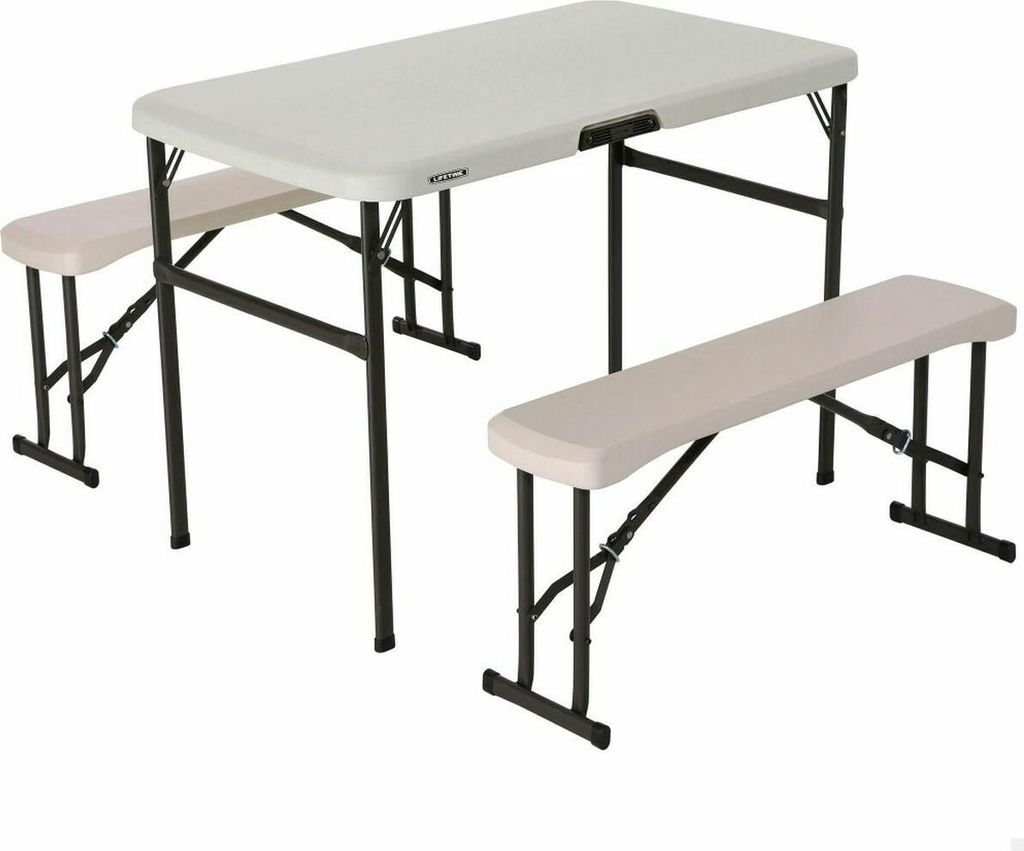 Lifetime stół bistro składany biały 107x61x72 cm Zdjęcie produktu 