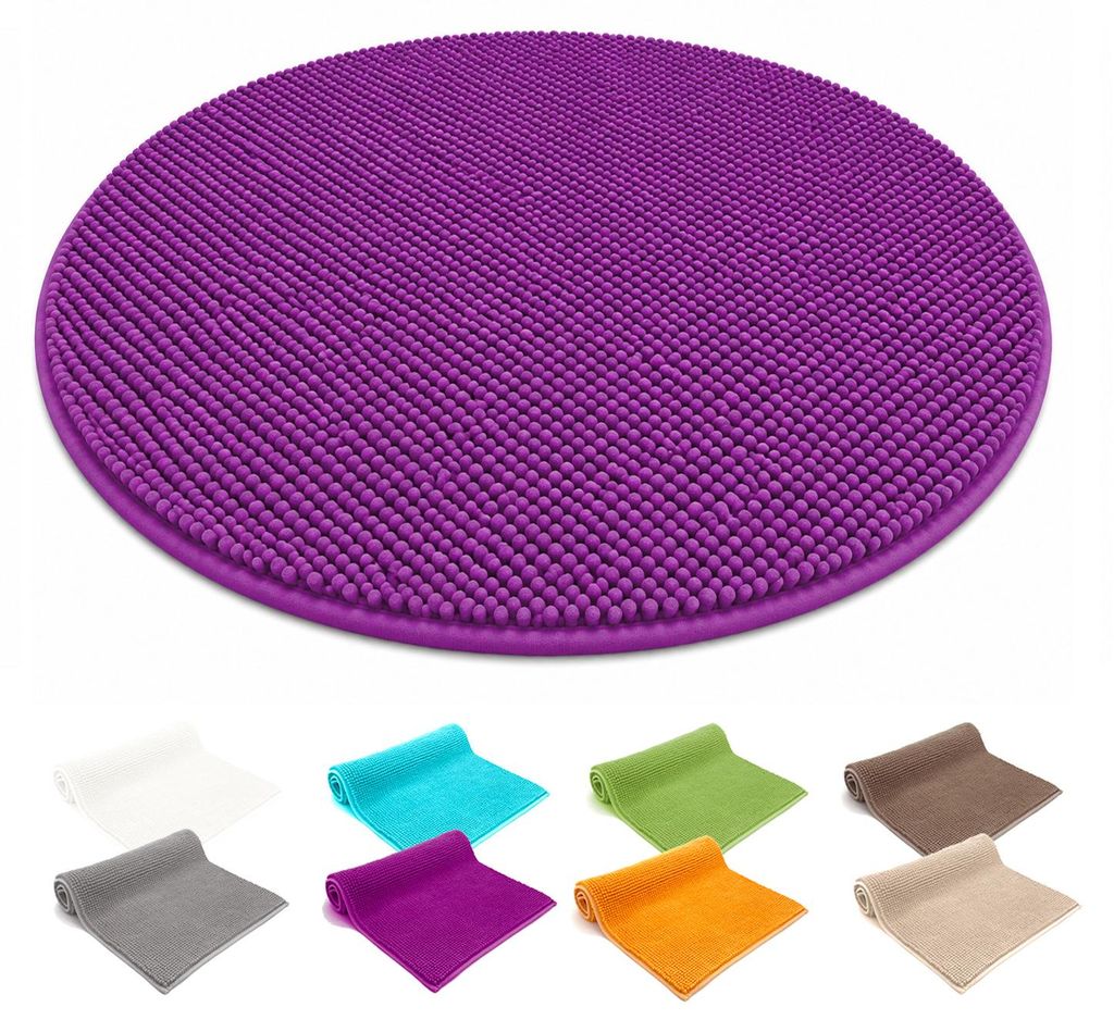 heimtexland ® Badvorleger Chenille Super Flauschig Produktbild 