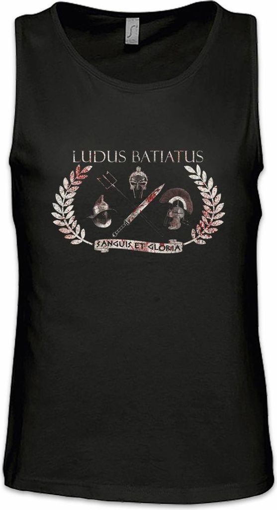 Urban Backwoods Ludus Batiatus Spartacus, Ärmelloses T-Shirt, Farbe: Schwarz, Größe: XL