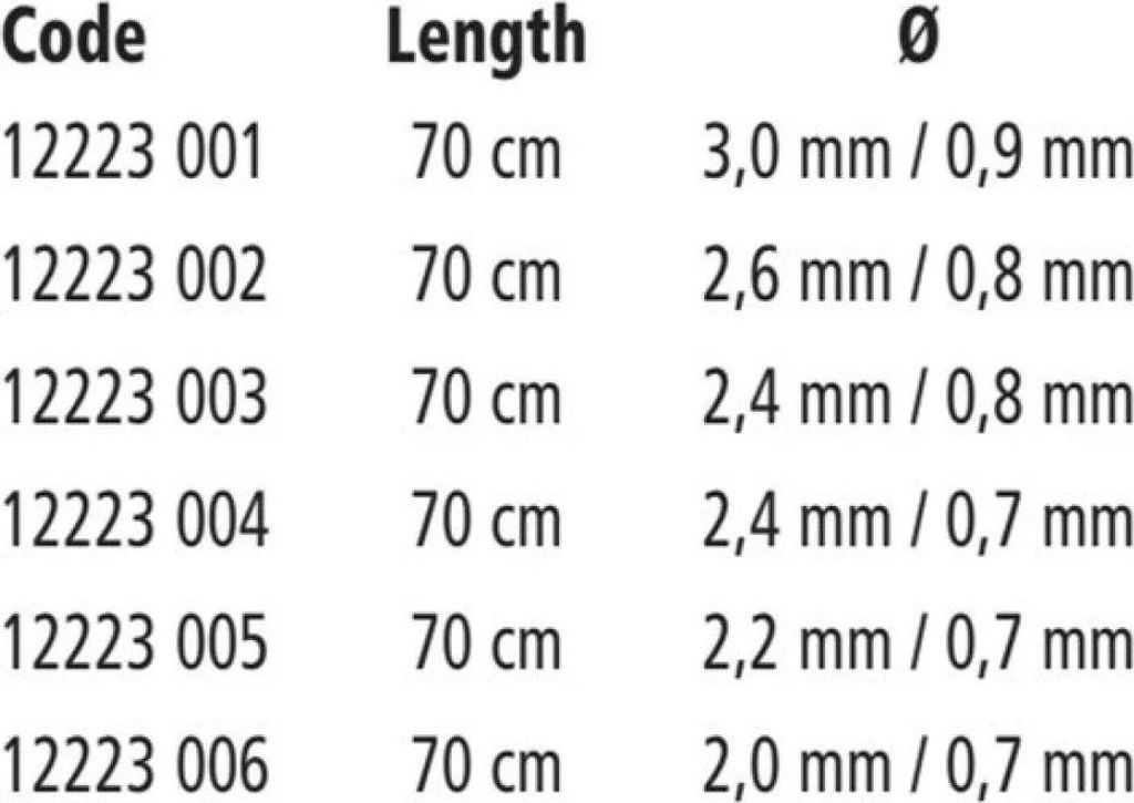 Browning Solid 70 Cm 0.80 Mm Rutenspitze Grau 2.6 mm Grau 2.6 mm