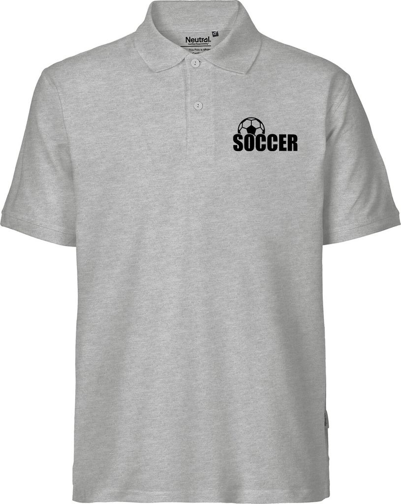 Huuraa Herrenshirt Soccer Ball Geschenk Größe XXL Sport Grey Bio Baumwolle Fairtrade Soccer Geschenkidee