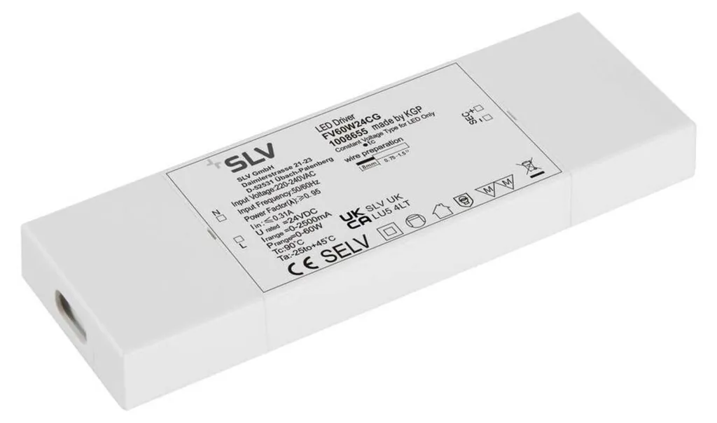 Alimentation LED 24V 60W SLV 1008655 - Driver Tension Constante Pro