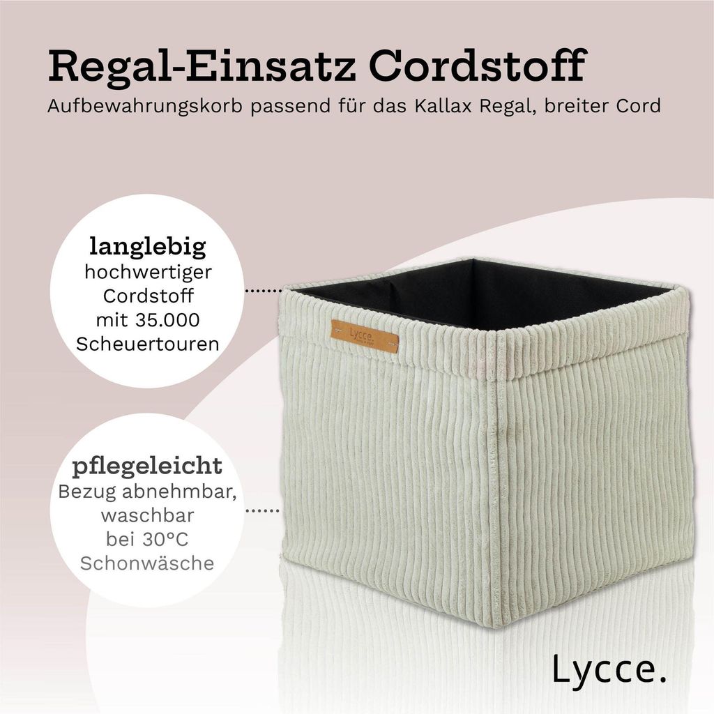 Kallax Boxen Cord beige 33x33xH31cm 1 Stück
