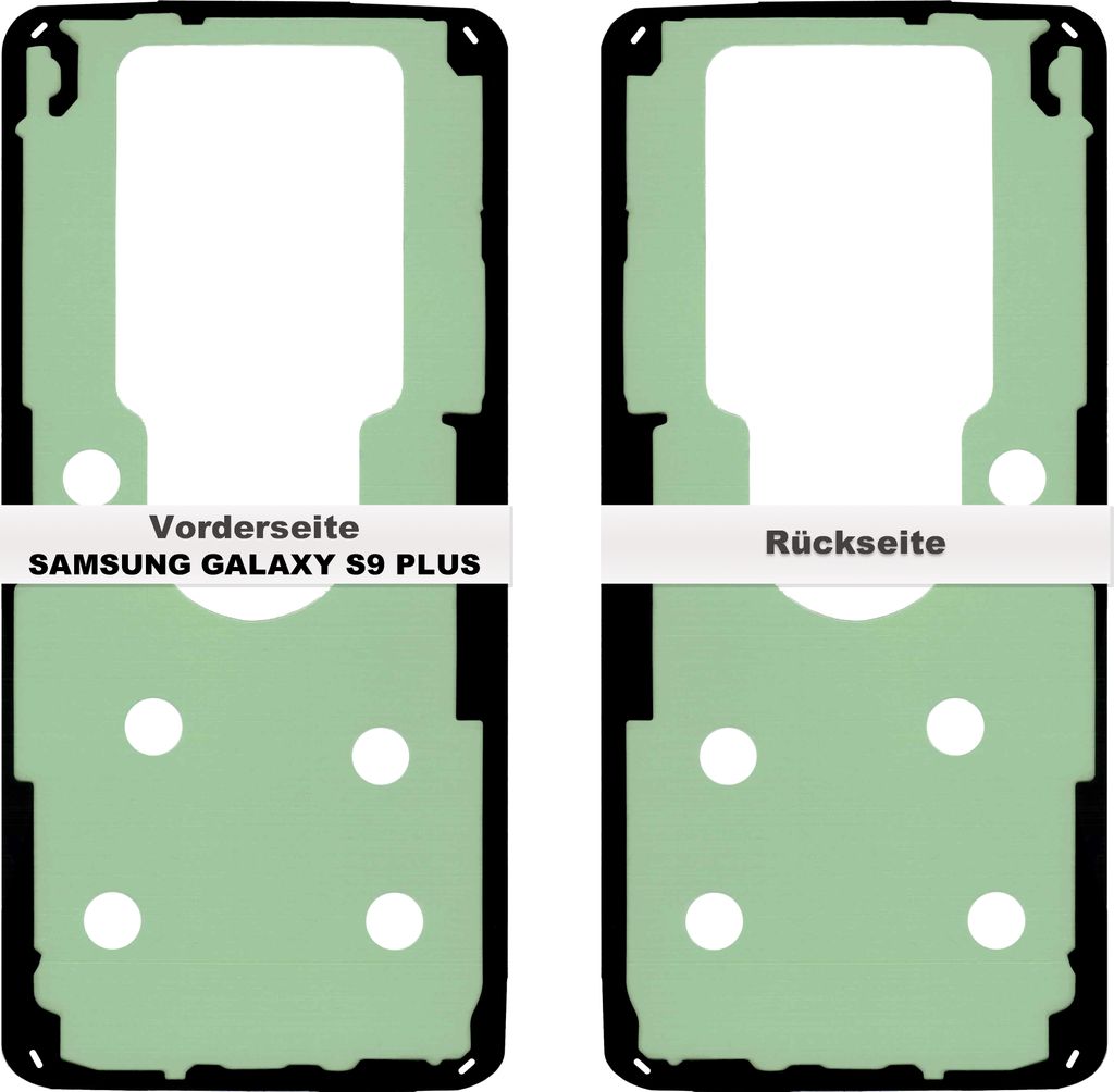 Samsung Galaxy S9 Plus G965F Akkudeckel Klebefolie Kleber Backcover Rahmen Batterie Glue