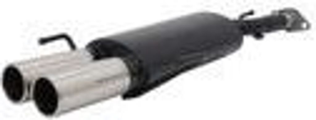 Novus Edelstahl Sportendschalldämpfer für Opel Astra G Fleißheck (G/T98) 2 x 76mm
